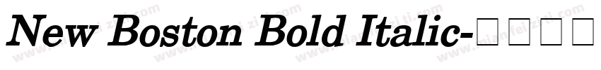 New Boston Bold Italic字体转换